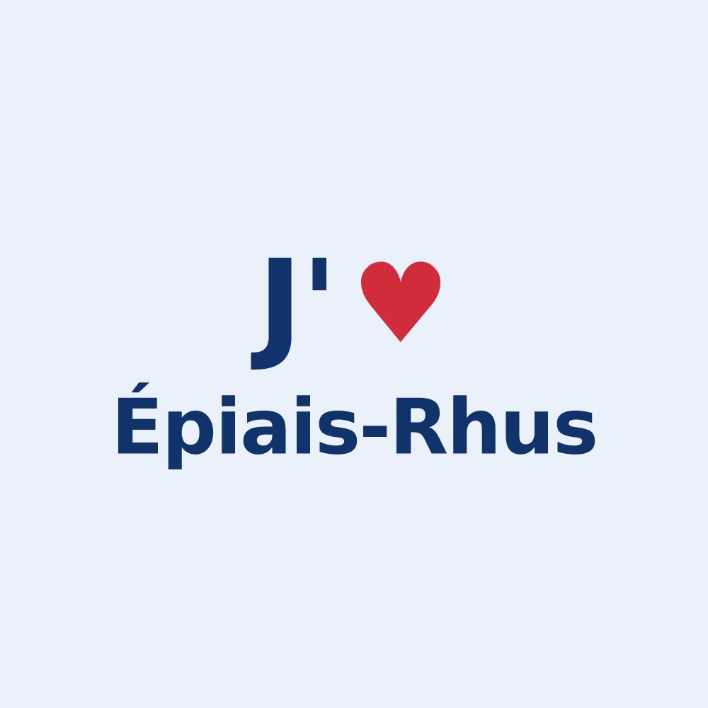 Sticker personnalisé Épiais-Rhus — design J'aime Épiais-Rhus