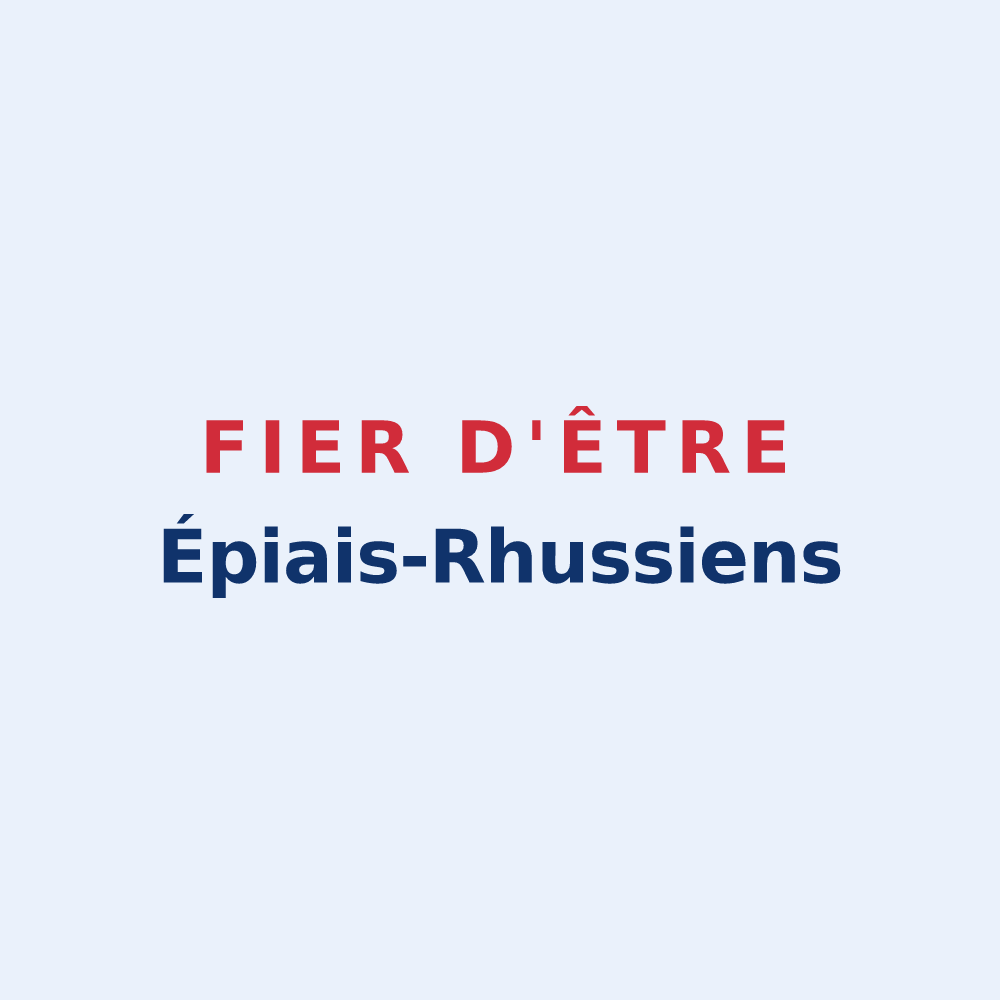 Sticker « Fier d'être Épiais-Rhussiens » — design pour Épiais-Rhus