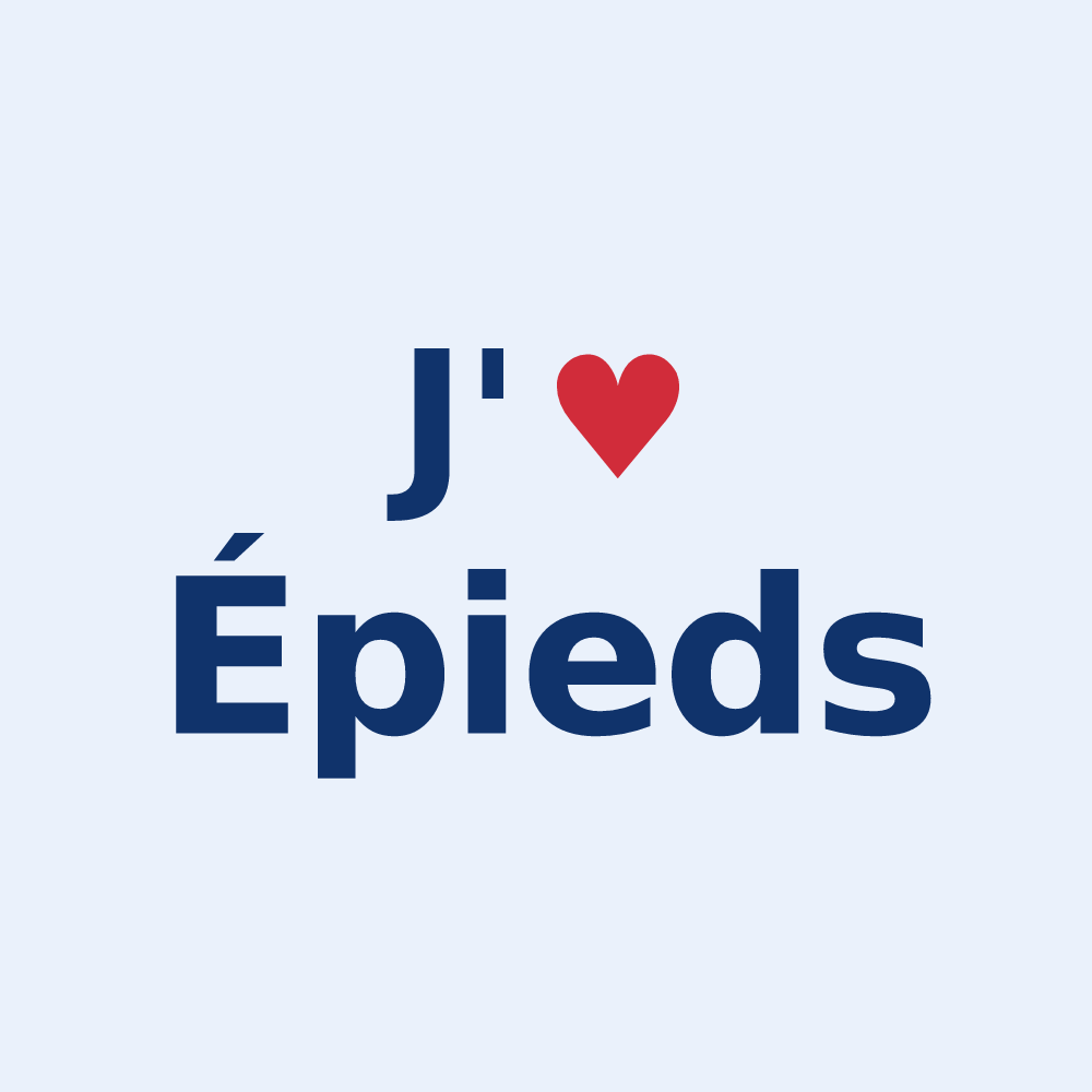 Sticker personnalisé Épieds — design J'aime Épieds