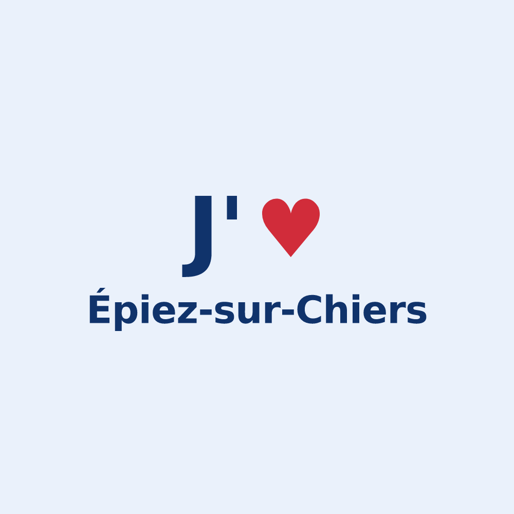 Sticker personnalisé Épiez-sur-Chiers — design « J'aime Épiez-sur-Chiers » imprimé sur le sticker