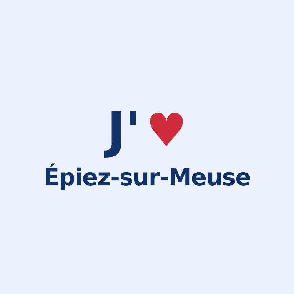 Sticker personnalisé Épiez-sur-Meuse — design J'aime Épiez-sur-Meuse