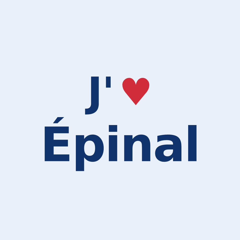 Sticker personnalisé Épinal — design J'aime Épinal