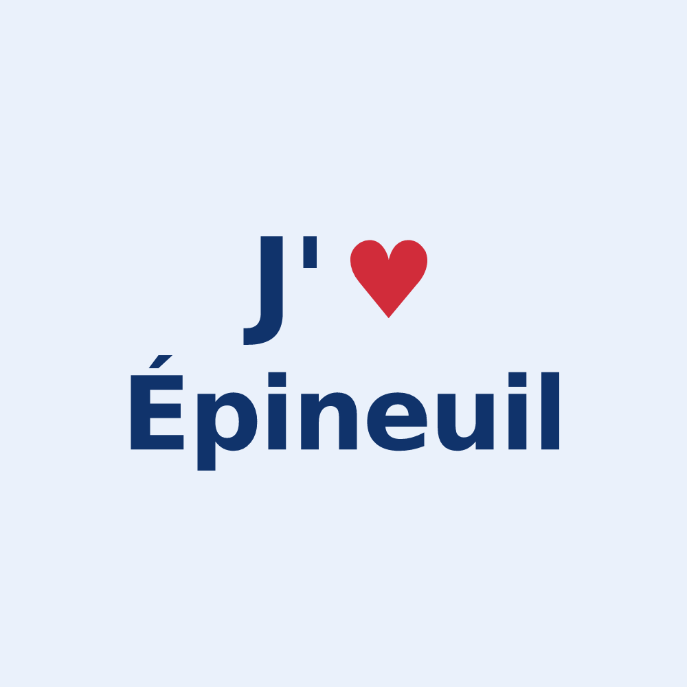 Sticker personnalisé Épineuil — design J'aime Épineuil