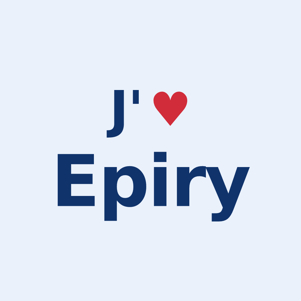Sticker personnalisé Epiry — design J'aime Epiry