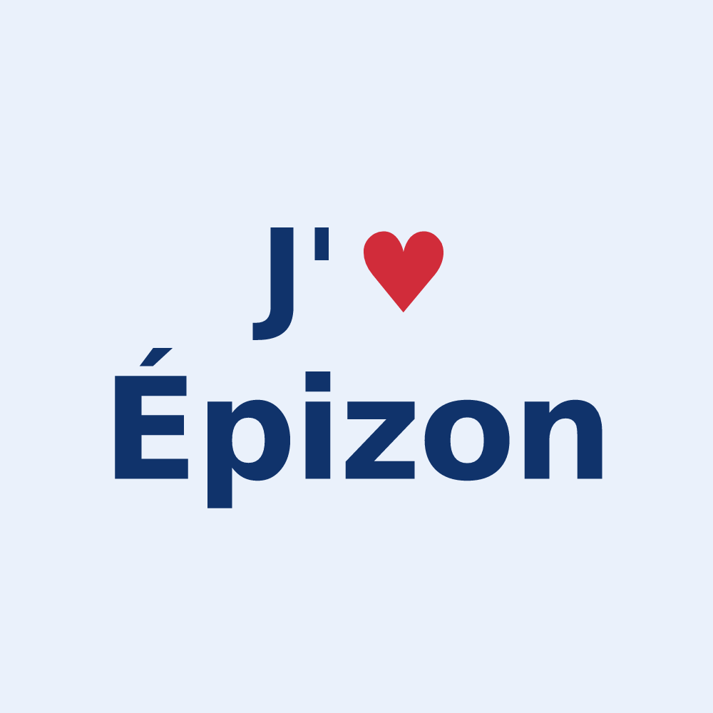 Sticker personnalisé Épizon — design J'aime Épizon