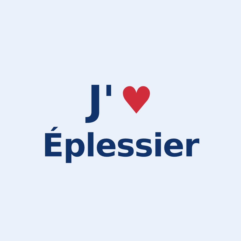 Sticker personnalisé Éplessier — design J'aime Éplessier