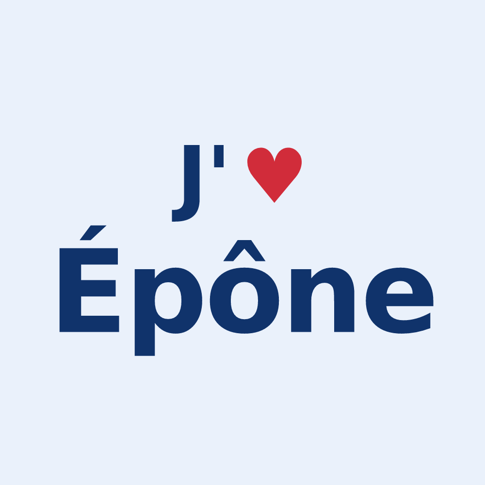 Sticker personnalisé Épône — design J'aime Épône