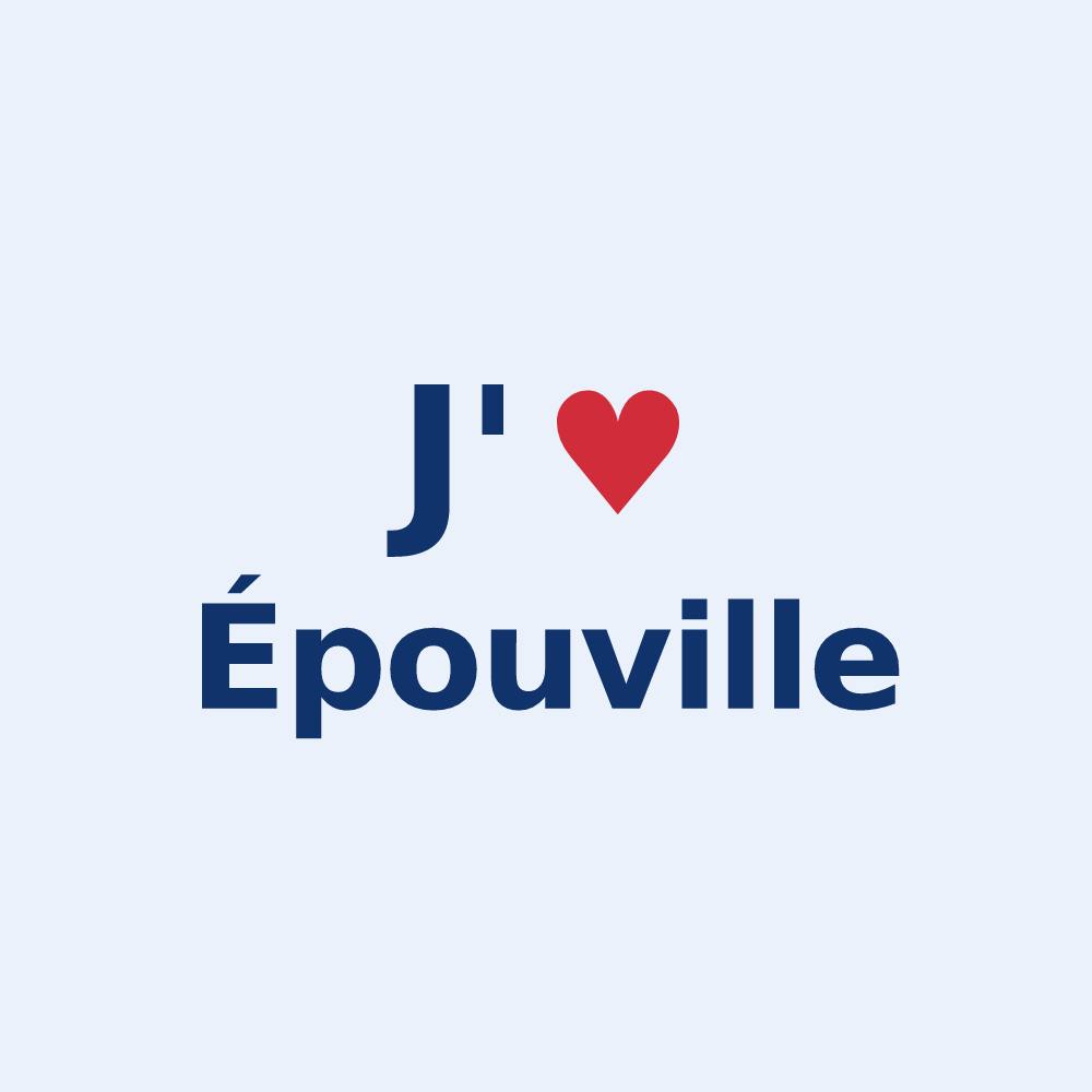 Sticker personnalisé Épouville — design J'aime Épouville