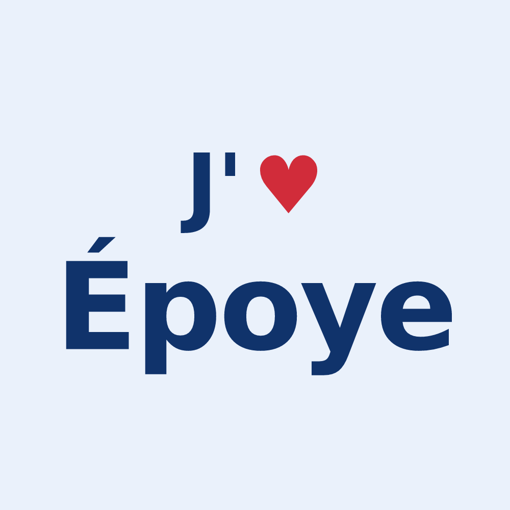 Sticker personnalisé Époye — design J'aime Époye