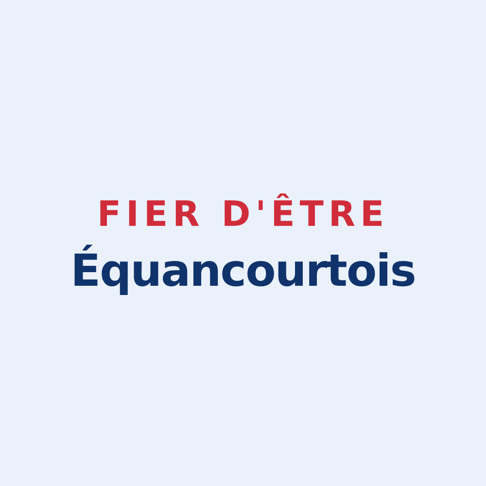 Sticker « Fier d'être Équancourtois » — design pour Équancourt
