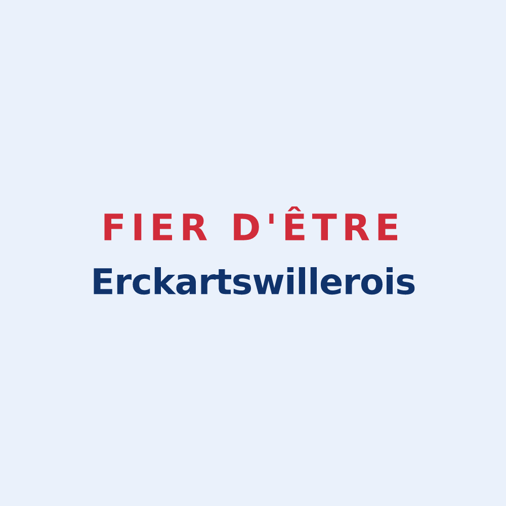 Sticker « Fier d'être Erckartswillerois » — design pour Erckartswiller