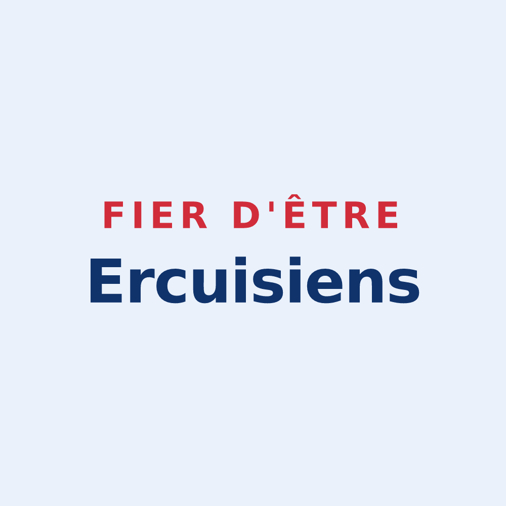 Sticker « Fier d'être Ercuisiens » — design pour Ercuis