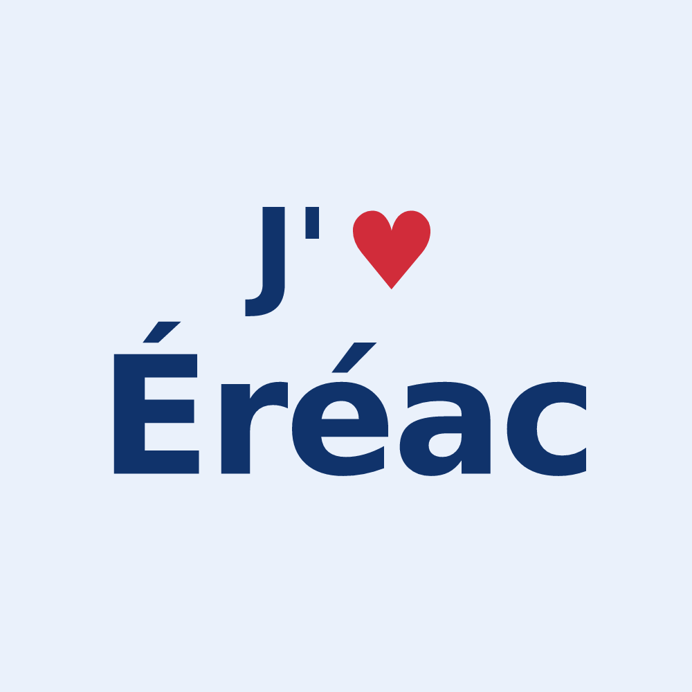 Sticker personnalisé Éréac — design J'aime Éréac
