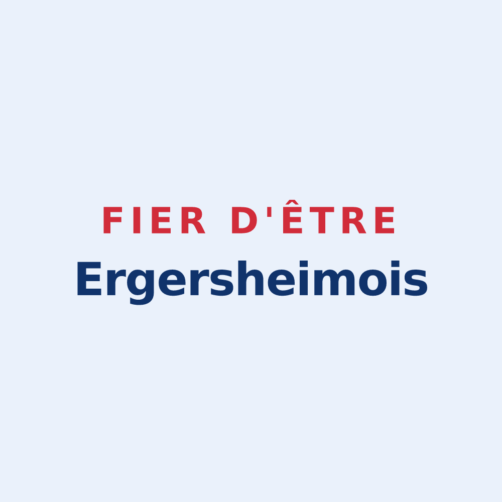 Sticker « Fier d'être Ergersheimois » — design pour Ergersheim