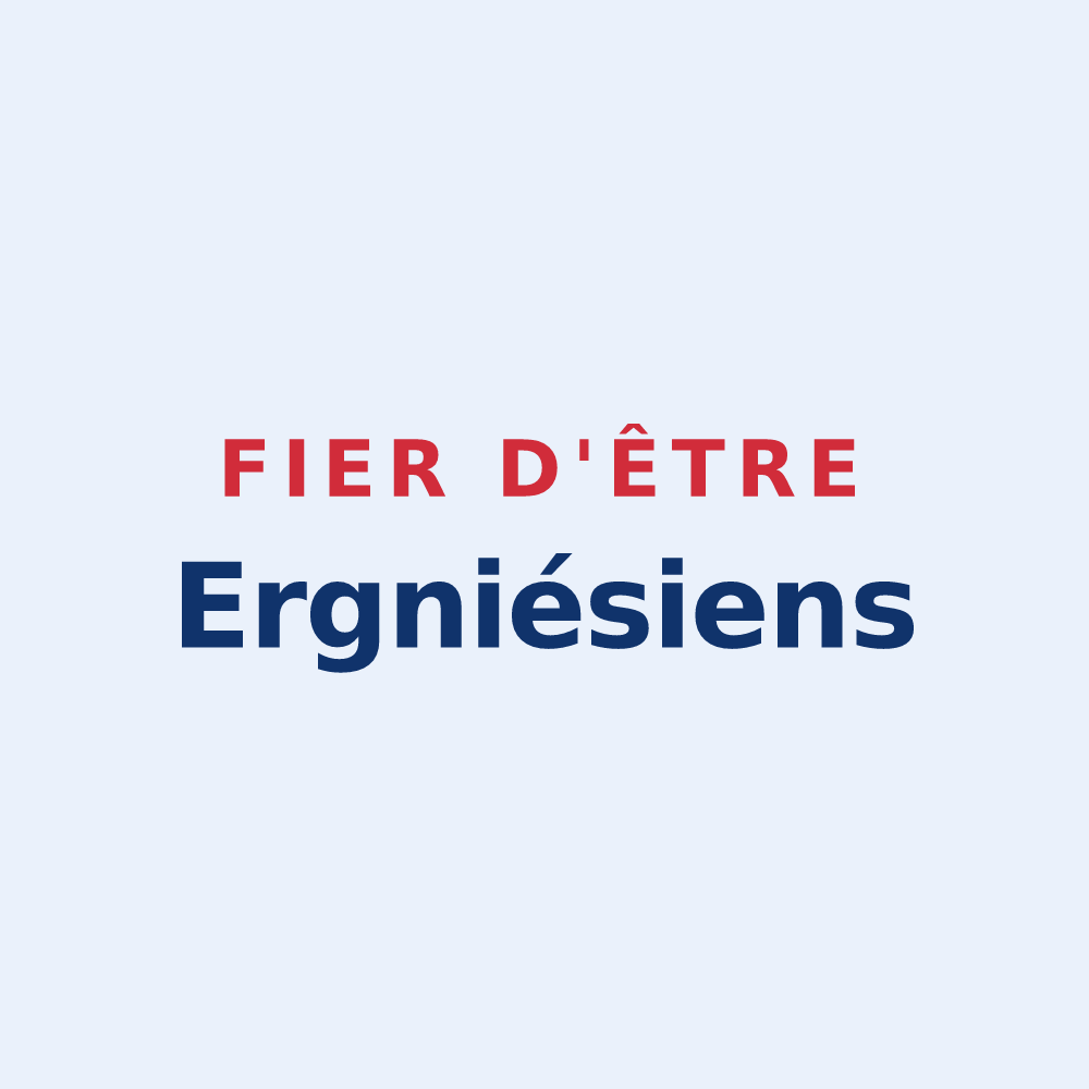 Sticker « Fier d'être Ergniésiens » — design pour Ergnies