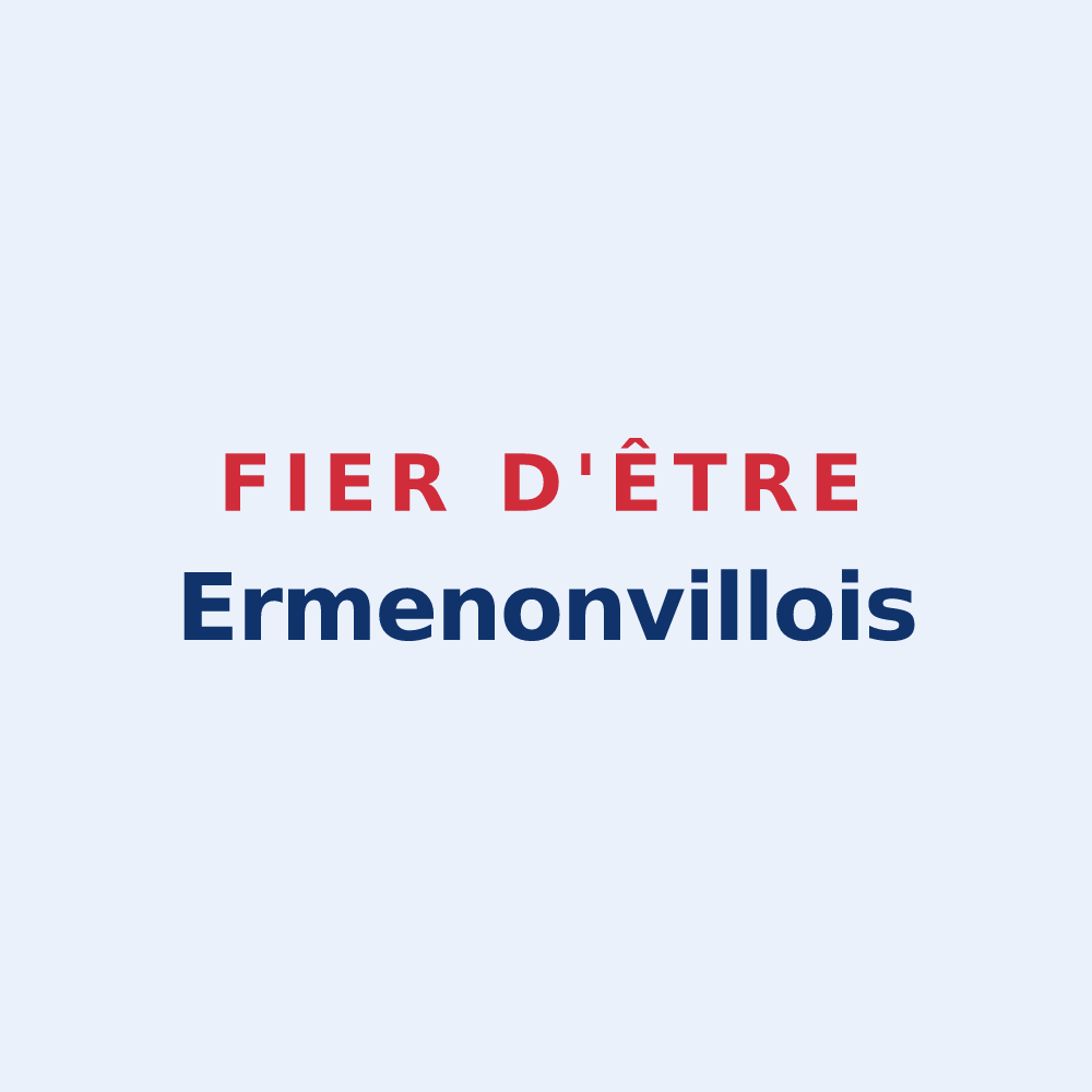 Sticker « Fier d'être Ermenonvillois » — design pour Ermenonville
