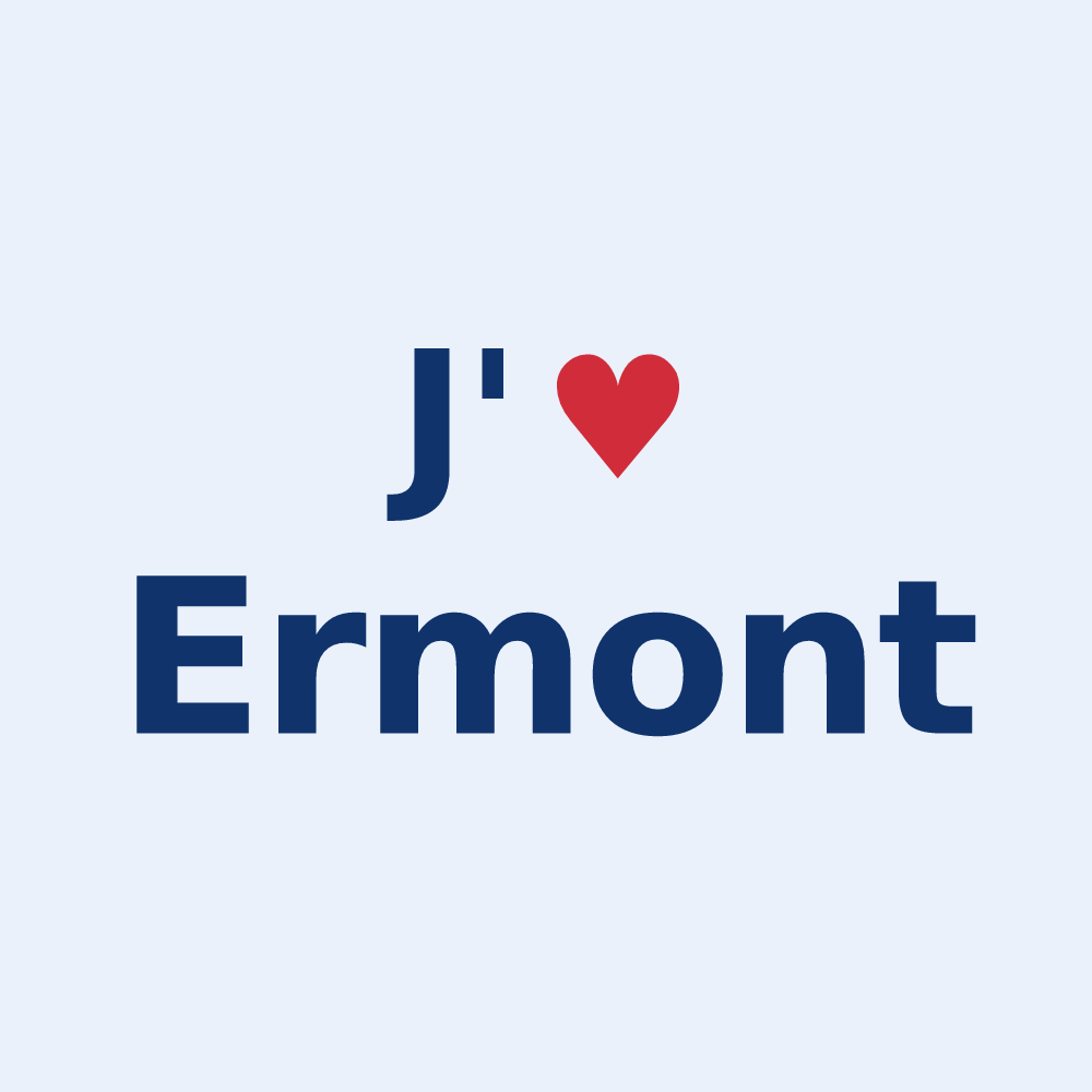 Sticker personnalisé Ermont — design J'aime Ermont