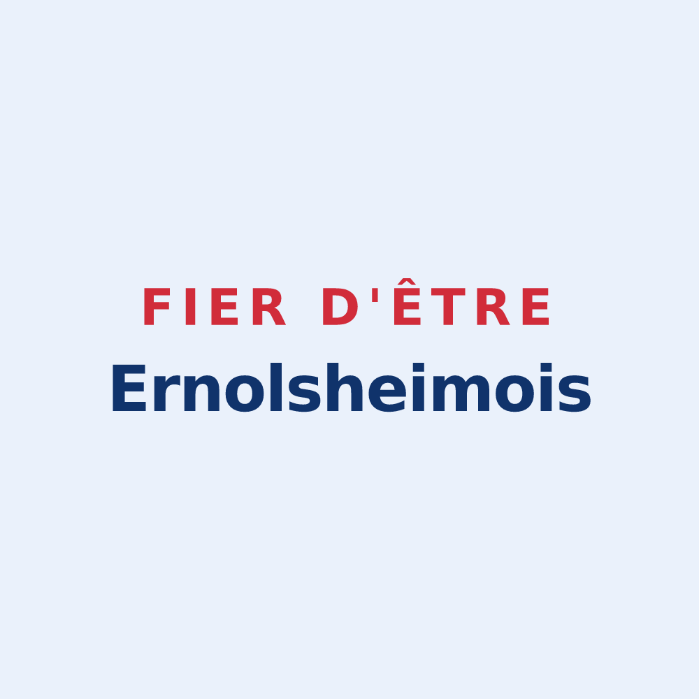 Sticker « Fier d'être Ernolsheimois » — design pour Ernolsheim-Bruche