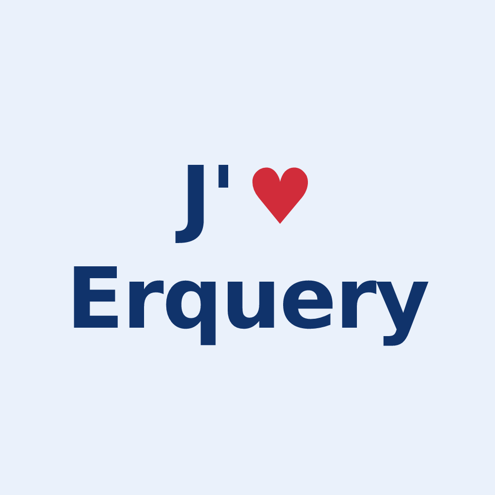 Sticker personnalisé Erquery — design J'aime Erquery