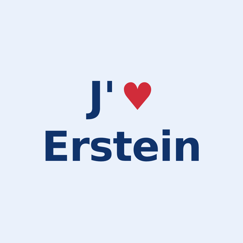 Sticker personnalisé Erstein — design J'aime Erstein