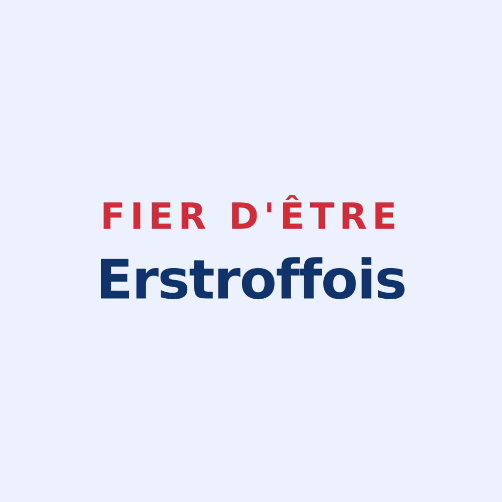 Sticker « Fier d'être Erstroffois » — design pour Erstroff