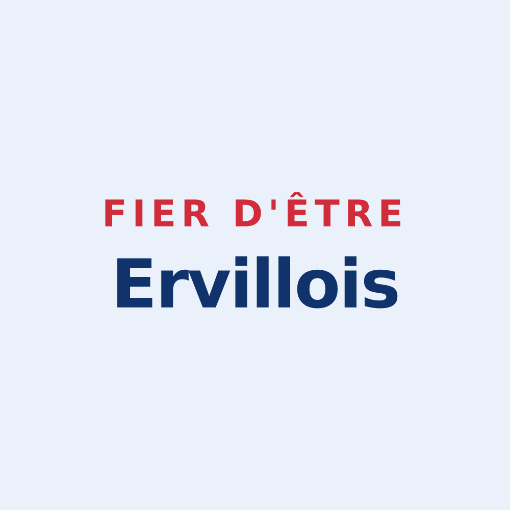 Sticker « Fier d'être Ervillois » — design pour Ervillers