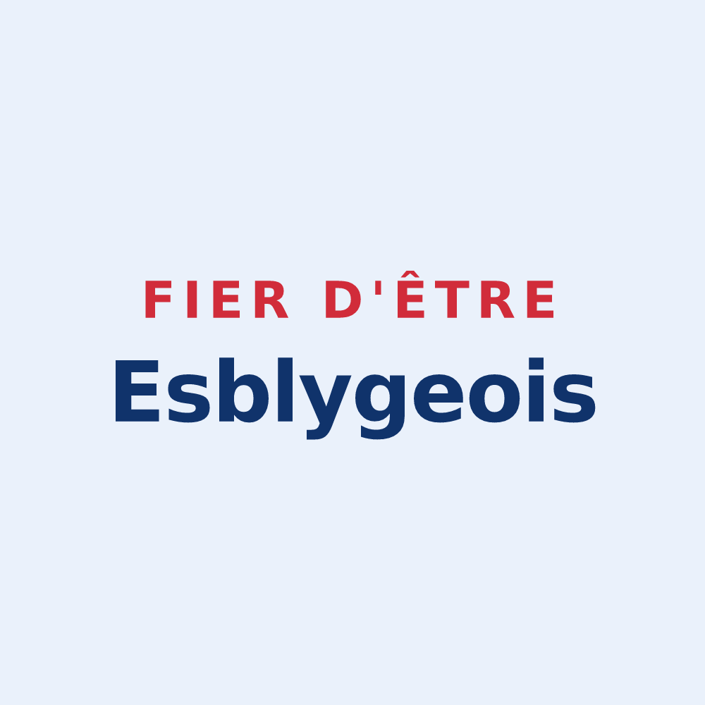 Sticker « Fier d'être Esblygeois » — design pour Esbly