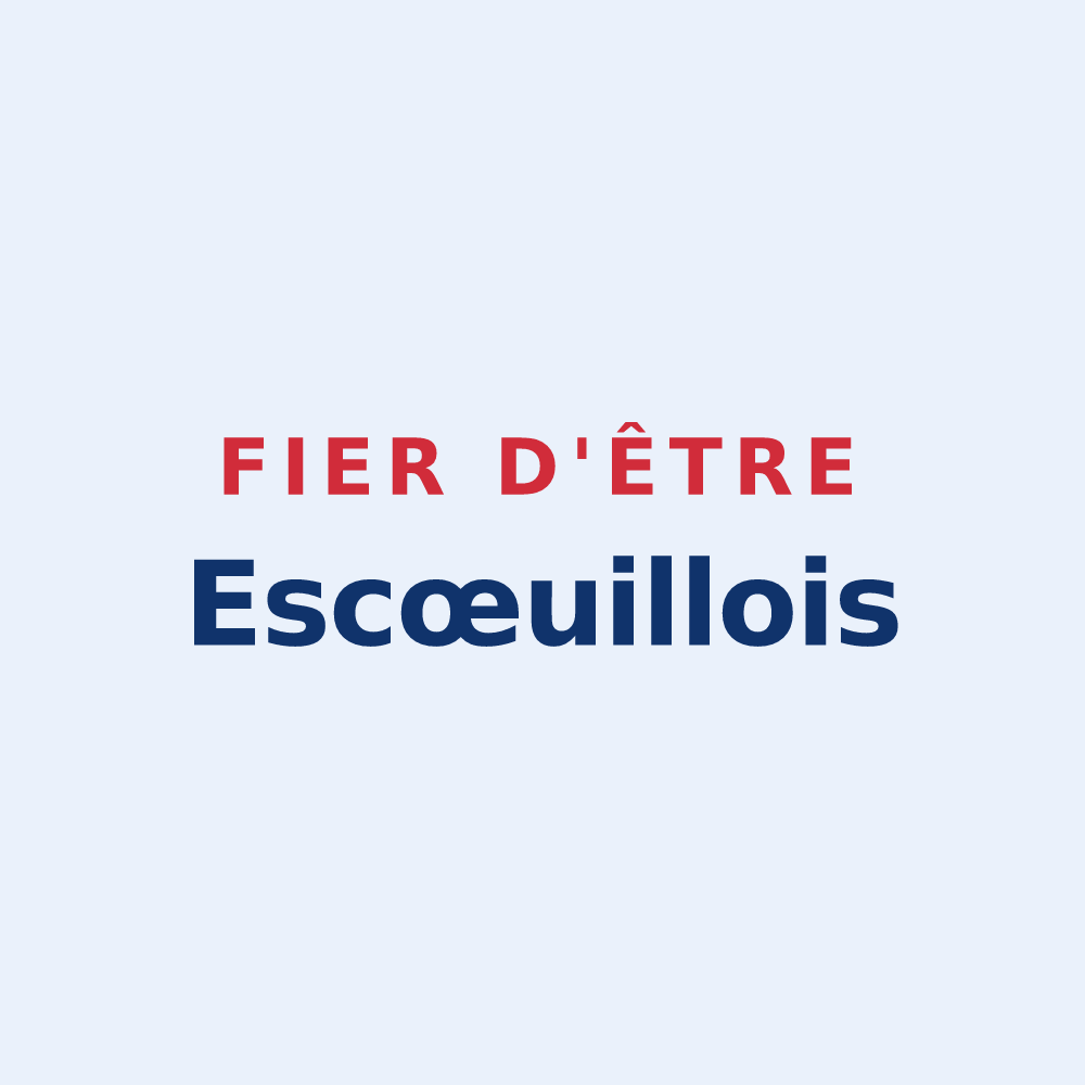 Sticker « Fier d'être Escœuillois » — design pour Escœuilles