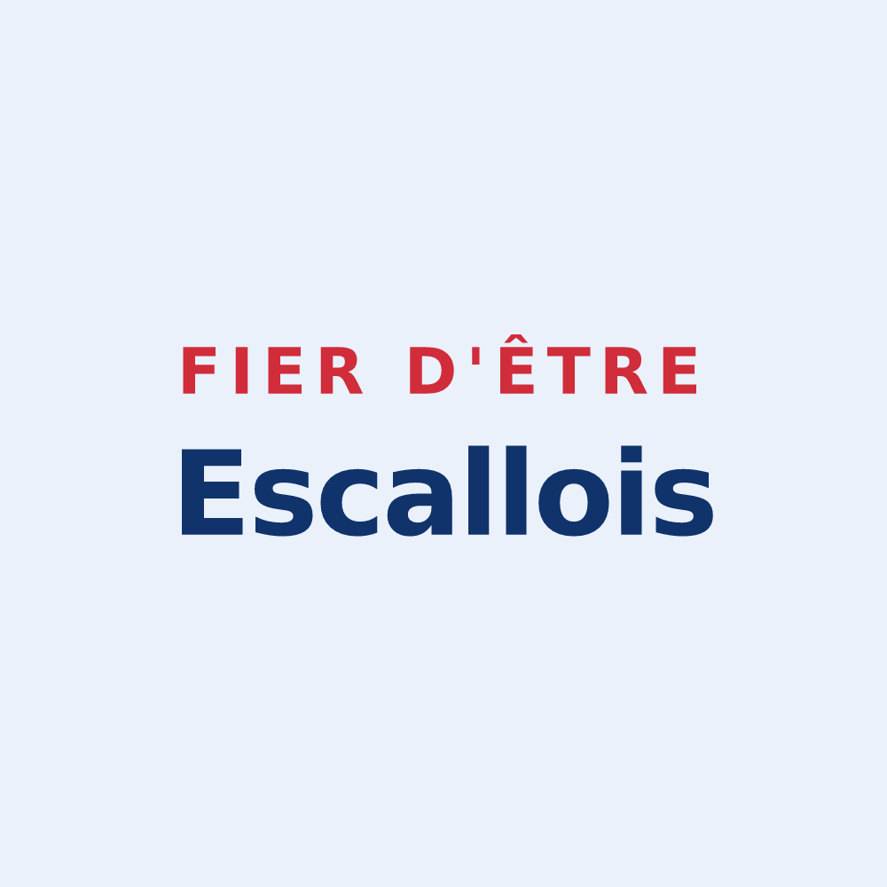 Sticker « Fier d'être Escallois » — design pour Escalles