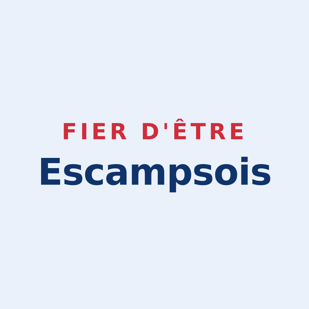 Sticker « Fier d'être Escampsois » — design pour Escamps