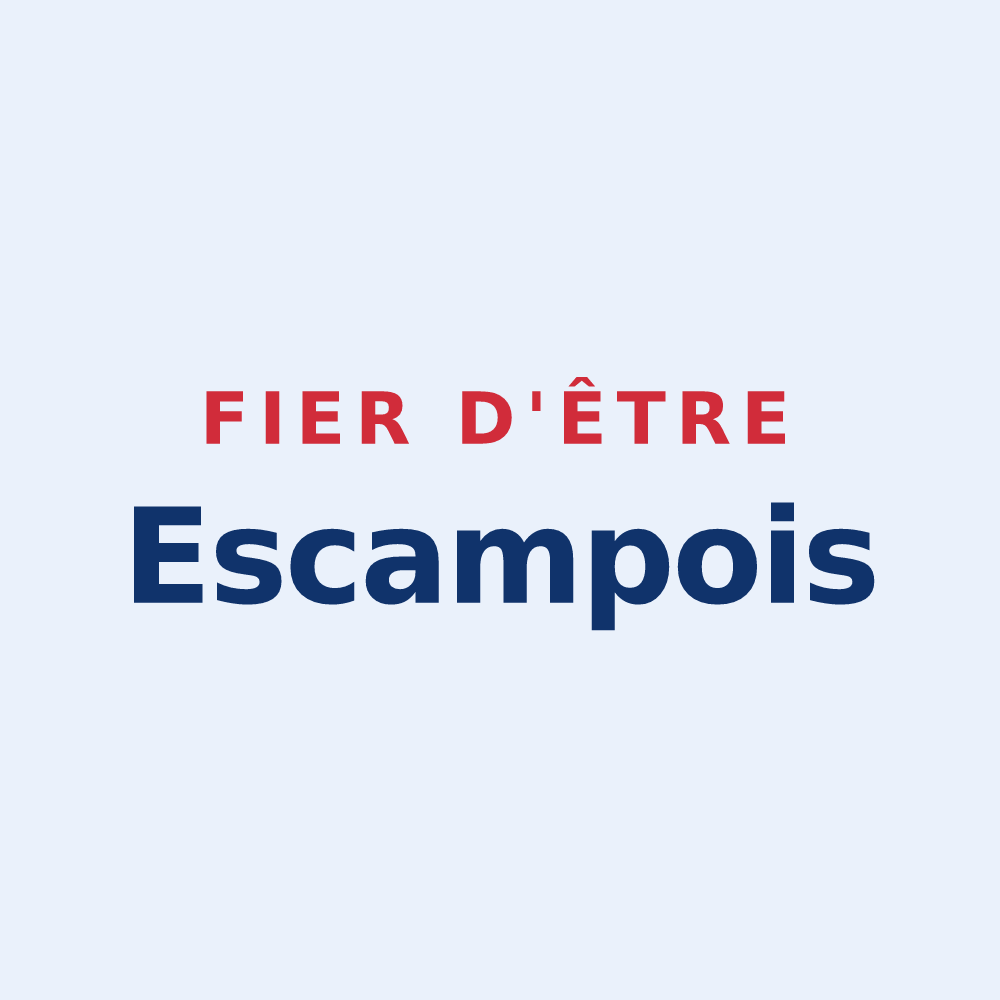Sticker « Fier d'être Escampois » — design pour Escamps