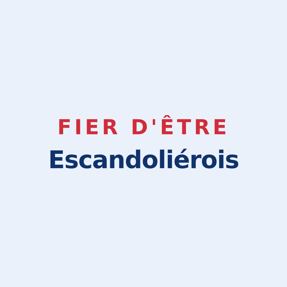 Sticker « Fier d'être Escandoliérois » — design pour Escandolières