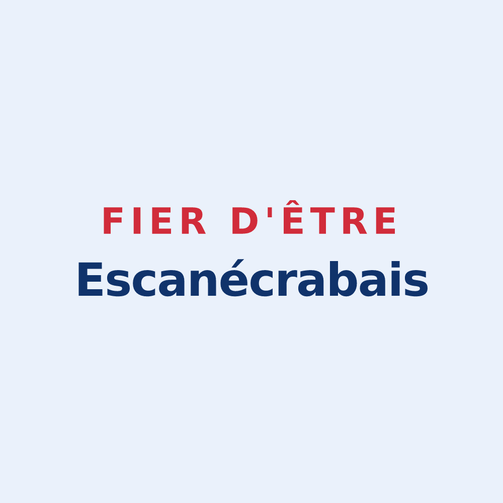 Sticker « Fier d'être Escanécrabais » — design pour Escanecrabe