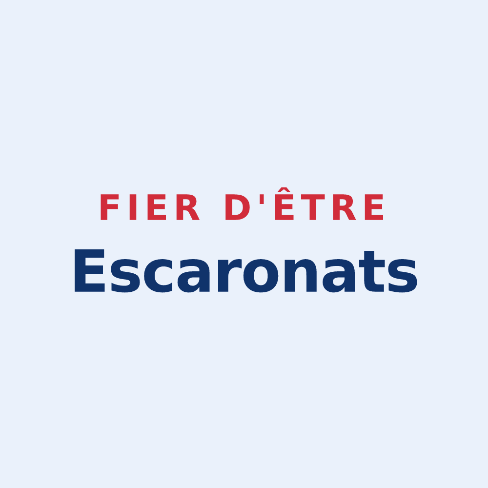 Sticker « Fier d'être Escaronats » — design pour Escaro