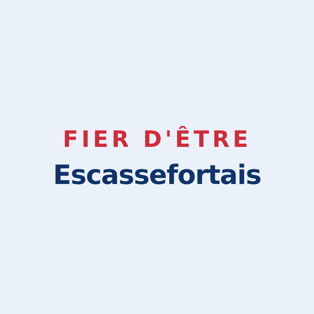Sticker « Fier d'être Escassefortais » — design pour Escassefort