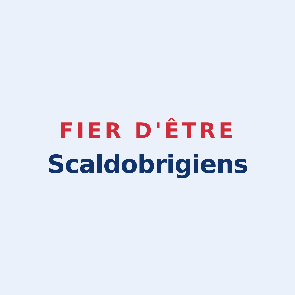 Sticker « Fier d'être Scaldobrigiens » — design pour Escaudœuvres