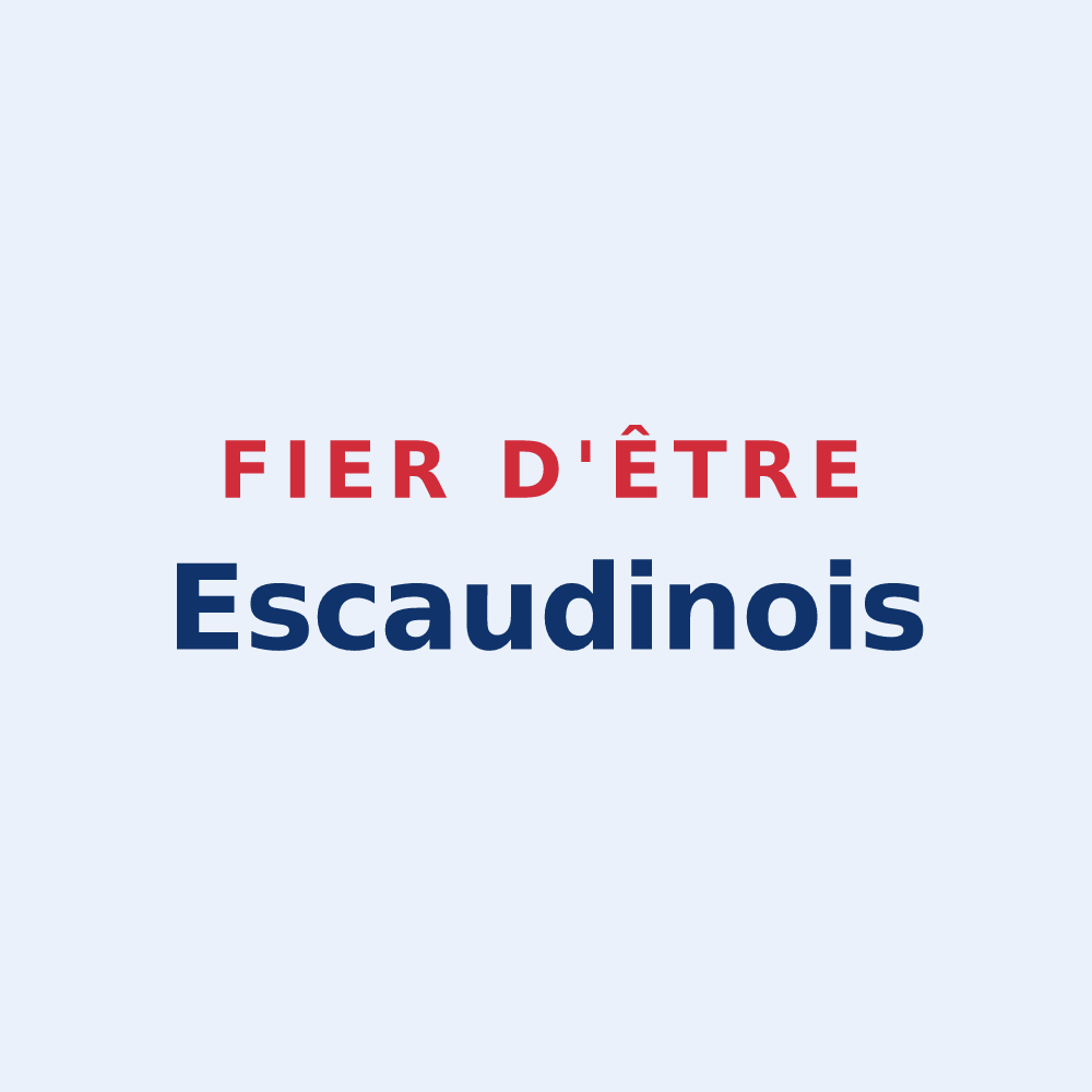 Sticker « Fier d'être Escaudinois » — design pour Escaudain