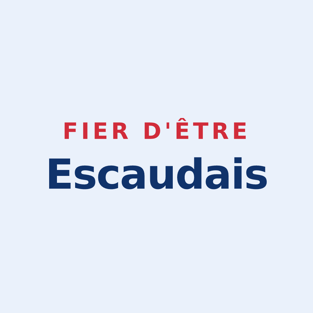 Sticker « Fier d'être Escaudais » — design pour Escaudes