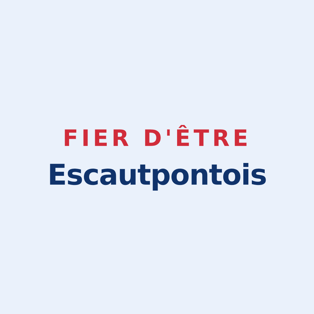 Sticker « Fier d'être Escautpontois » — design pour Escautpont