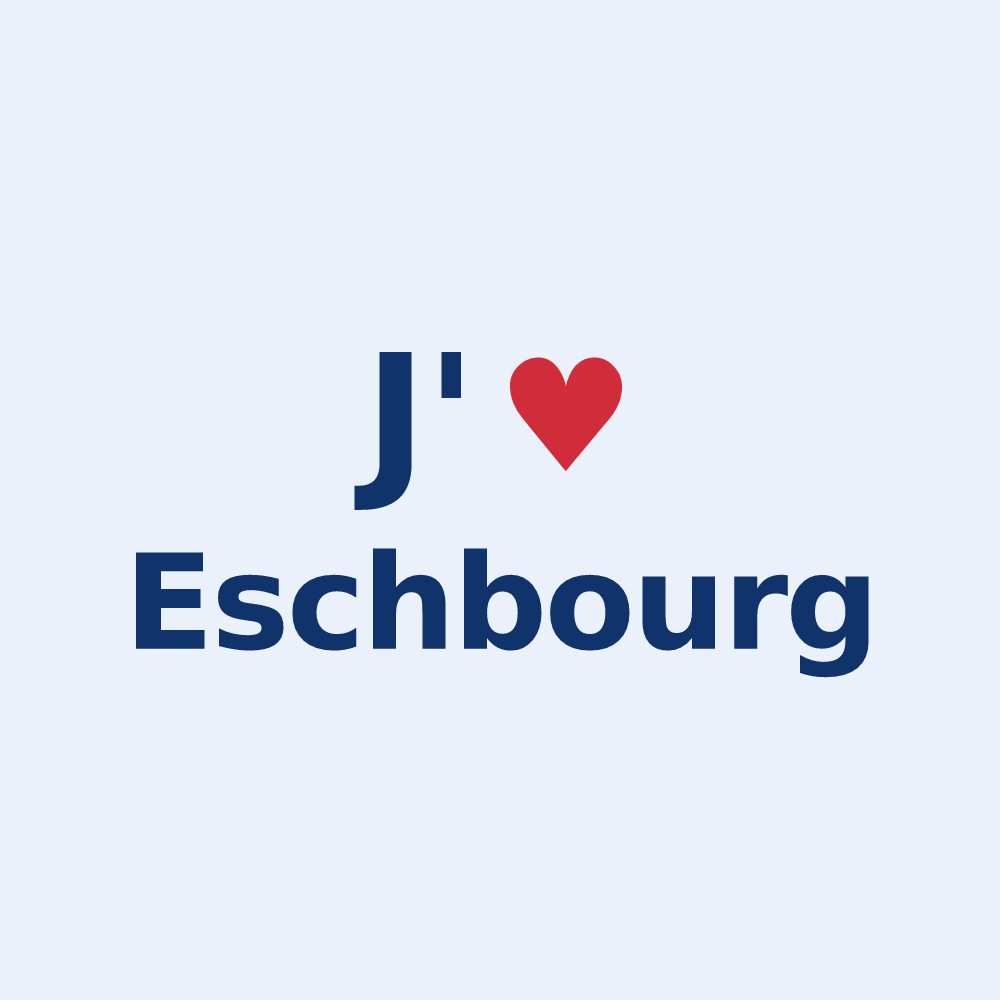 Sticker personnalisé Eschbourg — design J'aime Eschbourg