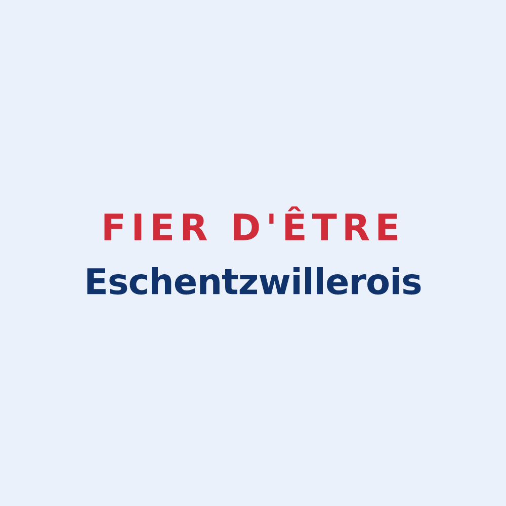 Sticker « Fier d'être Eschentzwillerois » — design pour Eschentzwiller