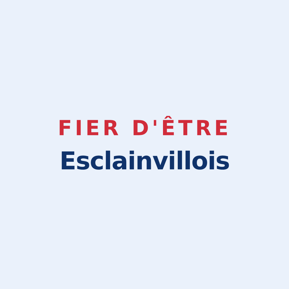 Sticker « Fier d'être Esclainvillois » — design pour Esclainvillers