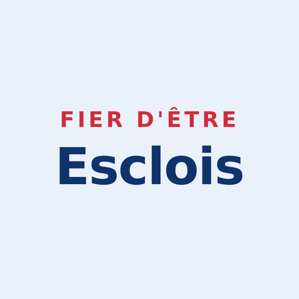 Sticker « Fier d'être Esclois » — design pour Escles-Saint-Pierre