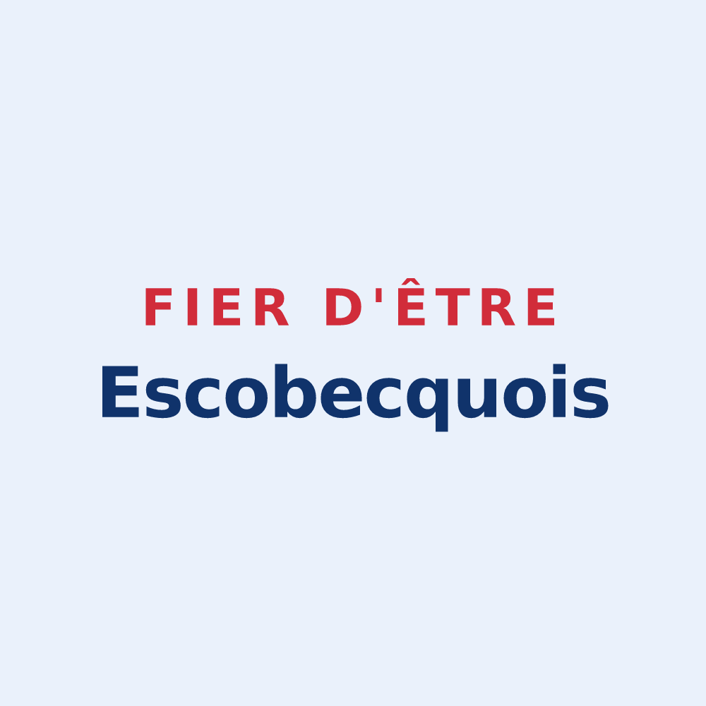 Sticker « Fier d'être Escobecquois » — design pour Escobecques