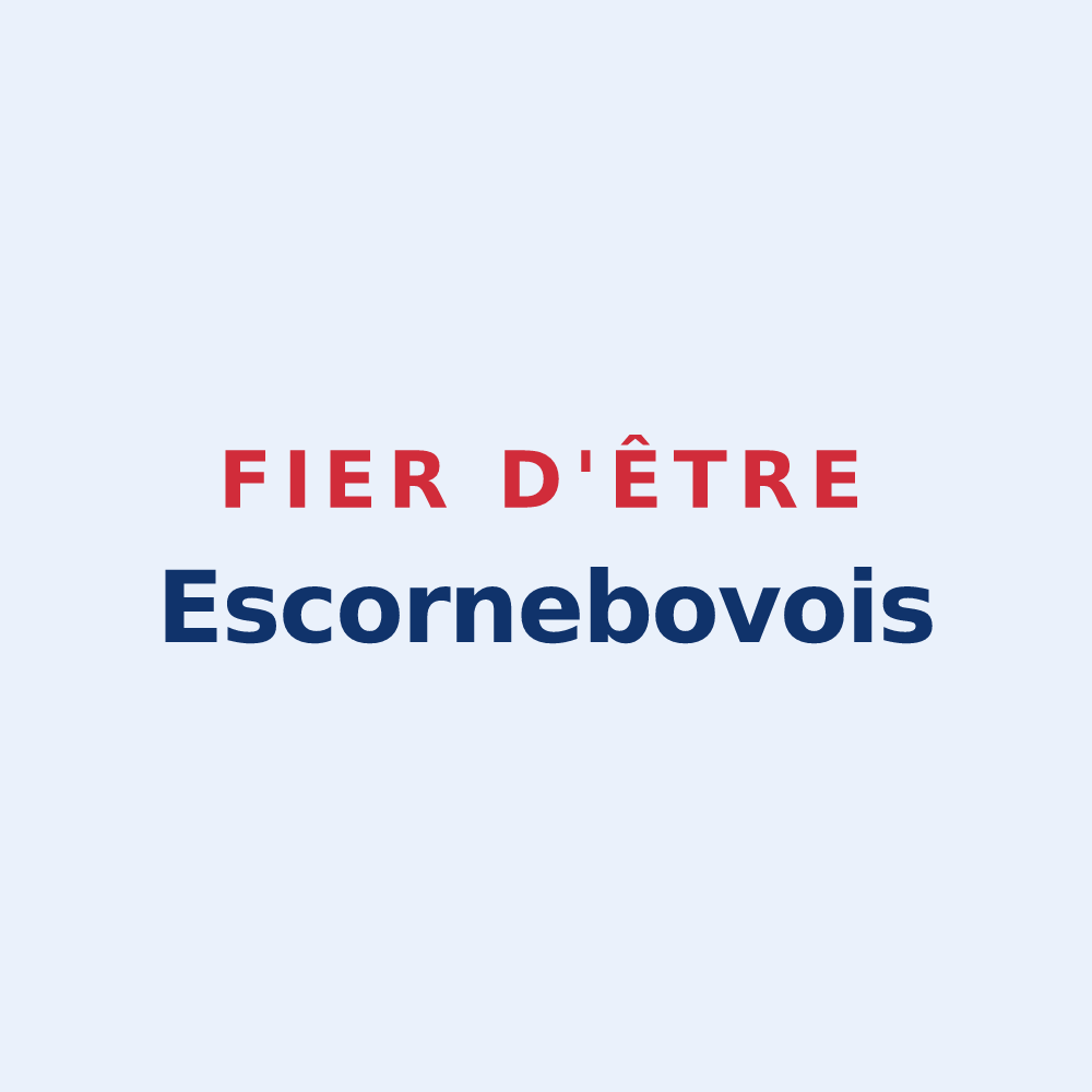 Sticker « Fier d'être Escornebovois » — design pour Escornebœuf