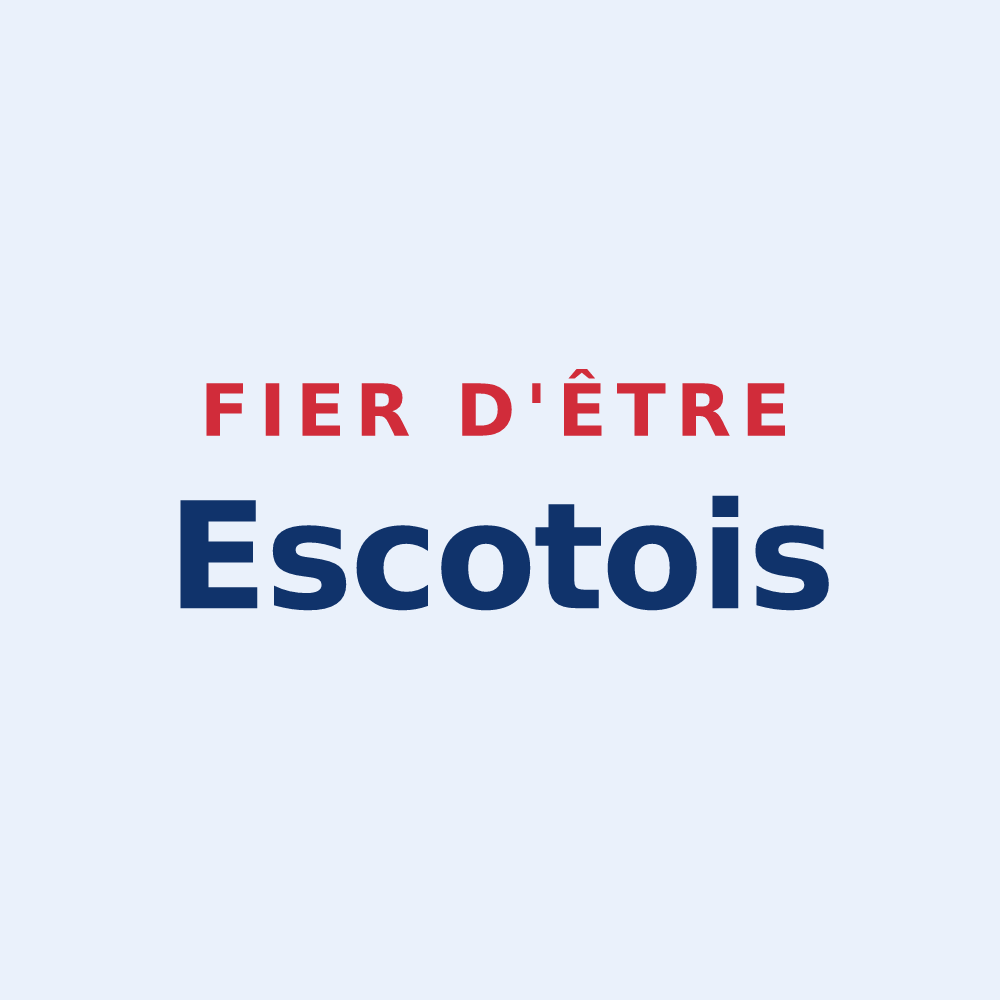 Sticker « Fier d'être Escotois » — design pour Escots