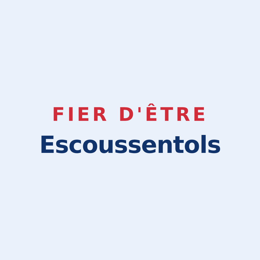 Sticker « Fier d'être Escoussentols » — design pour Escoussens