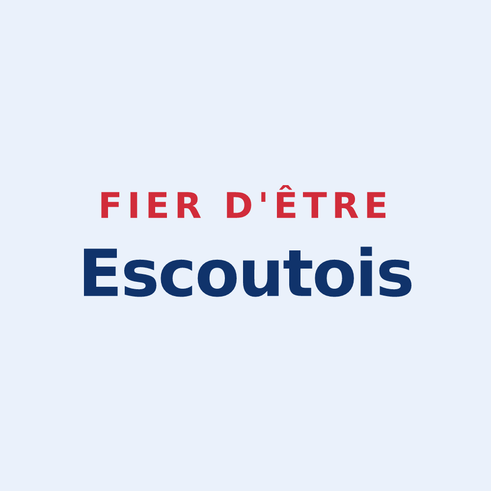 Sticker « Fier d'être Escoutois » — design pour Escoutoux