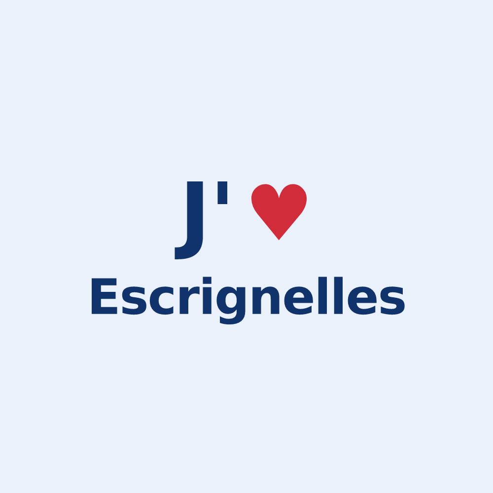 Sticker personnalisé Escrignelles — design J'aime Escrignelles
