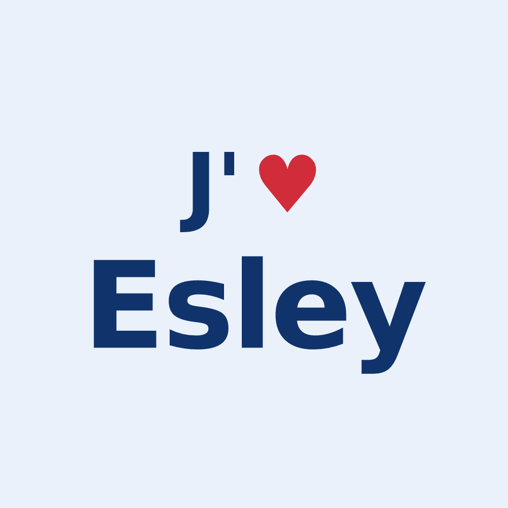 Sticker personnalisé Esley — design J'aime Esley